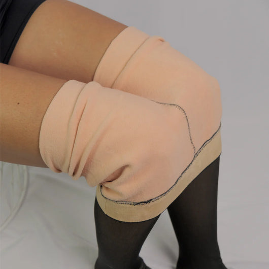 Rajstopy polarowe z efektem transparentnym