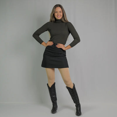 Rajstopy polarowe z efektem transparentnym