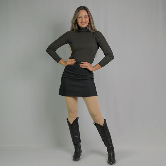 Rajstopy polarowe z efektem transparentnym